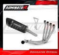 impianto di scarico completo con silenziatore DOMINATOR Full System HP6 nero adatto alla moto Honda CBR 650 F 2014 - 2018 3