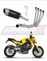 impianto di scarico completo con silenziatore DOMINATOR Full System S6 nero adatto alla moto Honda CBR 650 F 2014 - 2018