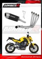 impianto di scarico completo con silenziatore DOMINATOR Full System S6 nero adatto alla moto Honda CBR 650 F 2014 - 2018 2
