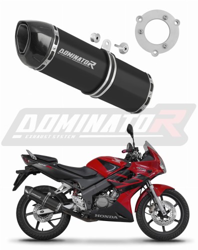 scarico silenziatore DOMINATOR HP1 nero adatto alla moto Honda CBR 125 2004 - 2010