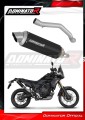 scarico silenziatore DOMINATOR GPF nero adatto alla moto Yamaha Tenere 700 2021 - 2024 2