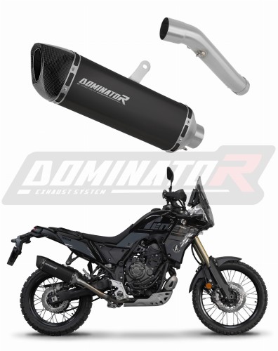 scarico silenziatore DOMINATOR HP6 nero adatto alla moto Yamaha Tenere 700 2021 - 2024