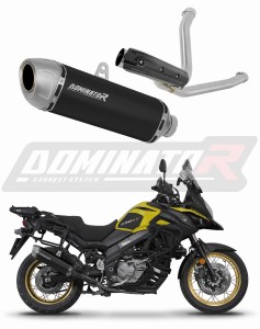 Suzuki DL 650 V-Strom 2017 - 2025 Terminale di Scarico Marmitta Silenziatore S6 NERO + dB killer