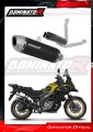 scarico silenziatore DOMINATOR S6 nero adatto alla moto Suzuki DL 650 V-Strom 2017 - 2025 2