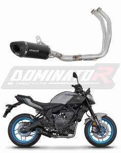 Yamaha MT 07 2025 Impianto di scarico Collettori Marmitta Silenziatore HP8 NERO + dB killer