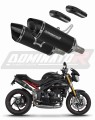 Triumph Speed Triple 1050 2011 2016 motorcycle Exhaust Muffler Auspuff Sportauspuff Silencer Echappement Silencieux Scarico Scarichi Escape Wydech Tłumik HP8 Black Dominator x