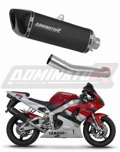 Yamaha YZF R1 1000 RN04 2000 - 2001 Terminale di Scarico Marmitta Silenziatore HP6 NERO + dB killer