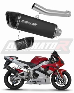 Yamaha YZF R1 1000 RN04 2000 - 2001 EU Omologato approvato Terminale di Scarico Silenziatore HP6 NERO + dB killer