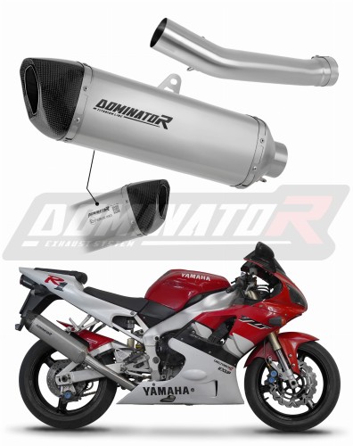 scarico silenziatore DOMINATOR omologato titanio HP6 adatto alla moto Yamaha YZF R1 1000 RN04 2000 - 2001