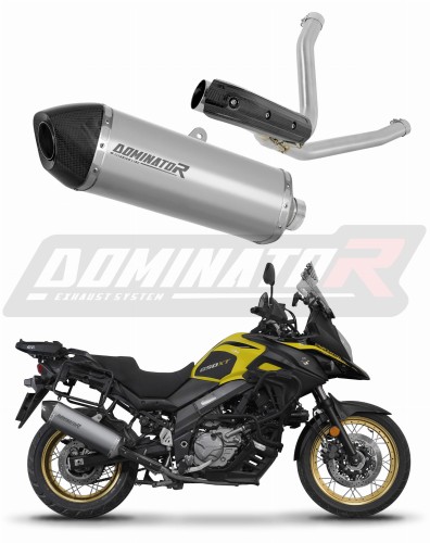 Suzuki DL 650 V-Strom 2017 - 2025 EXHAUST Muffler Auspuff Sportauspuff Silencer Echappement Silencieux Scarico Scarichi Escape Wydech Tłumik HP7 Titanium tytan Dominator Exhaust System x