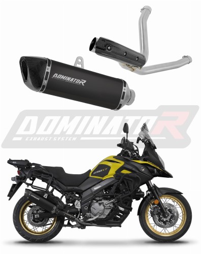 exhaust muffler DOMINATOR HP6 BLACK fits to Suzuki DL 650 VStrom 2017  2025