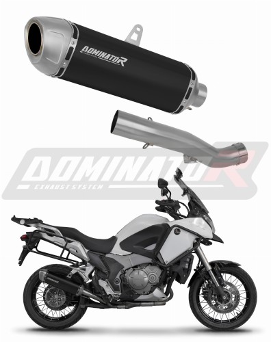 scarico silenziatore DOMINATOR S6 nero adatto alla moto Honda VFR 1200X Crosstourer 2012 - 2020 6