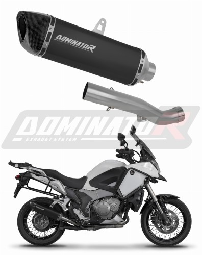 Honda VFR 1200x crosstourer 2012 2020 Motorcycle Muffler Auspuff Sportauspuff Silencer Echappement Silencieux Scarico Scarichi Escape Wydech Tłumik HP6 BLACK Dominator Exhaust System x