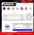 exhaust muffler DOMINATOR S6 BLACK fits to Suzuki GSXR 1000 K9 L0 L1 2009  2011 3