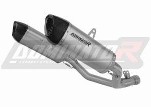 Suzuki GSXR 1000 K9 L0 L1 2009 - 2011  Terminale di Scarico Marmitta Silenziatore Titanio HP6 + dB killer