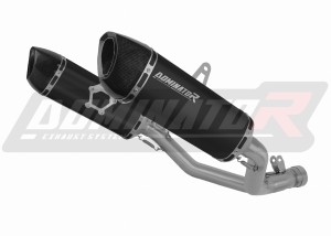 Suzuki GSXR 1000 K9 L0 L1 2009 - 2011  Terminale di Scarico Marmitta Silenziatore HP6 NERO + dB killer