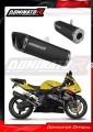 scarico silenziatore DOMINATOR HP6 nero adatto alla moto Suzuki GSXR 750 K1-K5 2001 - 2005 2