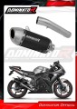 scarico silenziatore DOMINATOR S6 Shorty nero adatto alla moto Yamaha YZF R6 2003 - 2005 2