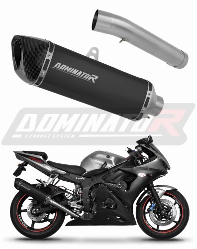 scarico silenziatore DOMINATOR HP6 nero adatto alla moto Yamaha YZF R6 2003 - 2005