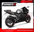 scarico silenziatore DOMINATOR S6 nero adatto alla moto Yamaha YZF R6 2003 - 2005 4