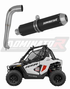 Polaris RZR 200 2022 - 2025 Terminale di Scarico Marmitta Silenziatore MX NERO + dB killer