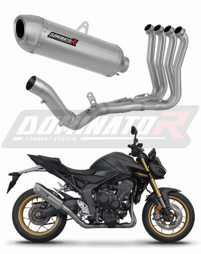 impianto di scarico completo con silenziatore DOMINATOR Full System S6 adatto alla moto Honda CB 1000 Hornet / SP 2025