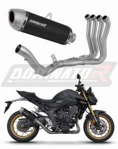 Honda CB 1000 Hornet / SP 2025 Impianto di scarico Collettori Marmitta Silenziatore S6 NERO + dB killer