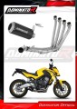 impianto di scarico completo con silenziatore DOMINATOR Full System GP nero adatto alla moto Hond