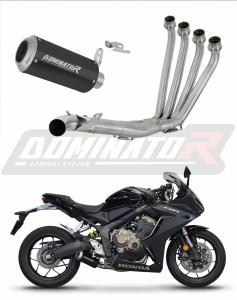 Honda CBR 650 R 2019 - 2023 Impianto di scarico Collettori Marmitta Silenziatore GP NERO + dB killer medium