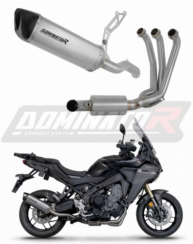 impianto di scarico completo con silenziatore DOMINATOR Full System titanio HP6 EX adatto alla moto Yamaha Tracer 9 / GT 2025 - 2026