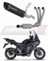 impianto di scarico completo con silenziatore DOMINATOR Full System HP6 nero EX adatto alla moto Yamaha Tracer 9 / GT 2025 - 2026