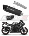 scarico silenziatore DOMINATOR omologato HP6 nero adatto alla moto Yamaha YZF R6 2003 - 2007 5