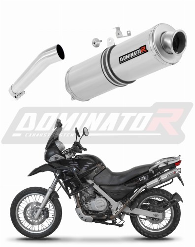 scarico silenziatore DOMINATOR rotondo adatto alla moto BMW F650GS 2004 - 2007