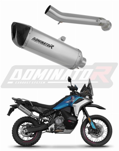 CF MOTO 800 MT-X 2025 Exhaust Muffler Auspuff Sportauspuff Silencer Echappement Silencieux Scarico Scarichi Escape Toba de esapament Avgas Ljuddämpare Wydech Tłumik Carbon Tip Tytanowy HP6 Titanium Titane Titan Dominator x