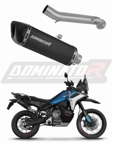 CF MOTO 800 MT-X 2025 Exhaust Muffler Auspuff Sportauspuff Silencer Echappement Silencieux Scarico Scarichi Escape Toba de esapament Avgas Ljuddämpare Wydech Tłumik Carbon Tip HP6 Black Noir Nero Negro Svart Schwarz Negru Dominator x
