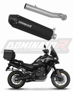 CF MOTO 800 MT 2022 - 2025 Explore / Sport / Touring Terminale di Scarico Marmitta Silenziatore MX2 NERO + dB killer