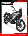 impianto di scarico completo con silenziatore DOMINATOR Full System HP6 nero adatto alla moto CF MOTO 450 MT 2024 - 2026 3