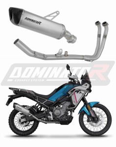 CF MOTO 450 MT 2024 - 2026 (Euro 5+) Impianto di scarico Collettori Marmitta Silenziatore Titanio HP6 + dB killer