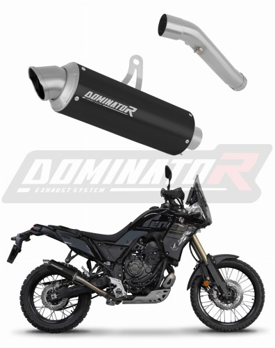 Yamaha Tenere 700 2019 - 2020 EXHAUST Muffler Auspuff Sportauspuff Silencer Echappement Silencieux Scarico Scarichi Escape GPF Black Dominator