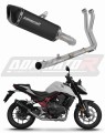 complete exhaust system with muffler DOMINATOR Full System HP6 BLACK fits to Honda CB 750 Hornet 2024  2025 5