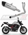 impianto di scarico completo con silenziatore DOMINATOR Full System titanio HP6 adatto alla moto Honda CB 750 Hornet 2024 - 2025 5