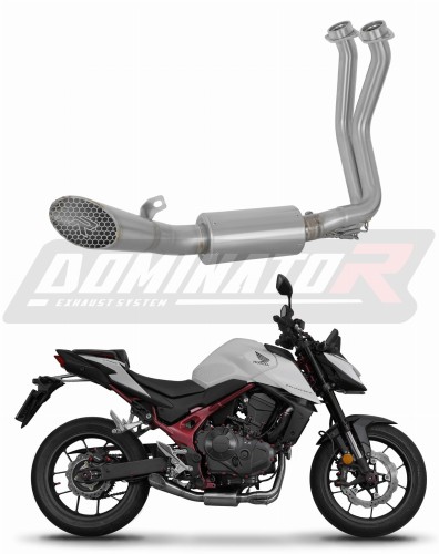 impianto di scarico completo con silenziatore DOMINATOR Full System GP3 adatto alla moto Honda CB 750 Hornet 2023