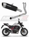 impianto di scarico completo con silenziatore DOMINATOR Full System S6 nero adatto alla moto Honda CB 750 Hornet 2023