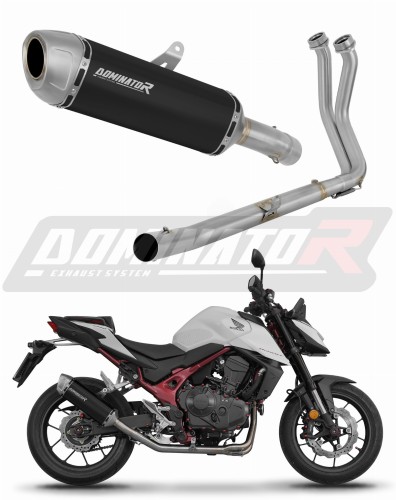 kompletny układ wydechowy z tłumikiem DOMINATOR Full System S6 CZARNY pasujący do motocykla Honda CB 750 Hornet 2023