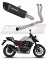 impianto di scarico completo con silenziatore DOMINATOR Full System HP6 nero adatto alla moto Honda CB 750 Hornet 2023