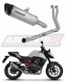 impianto di scarico completo con silenziatore DOMINATOR Full System titanio HP6 adatto alla moto Honda CB 750 Hornet 2023