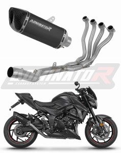 Suzuki GSX-S 750 2017-2020 Impianto di scarico Collettori Marmitta Silenziatore HP6 NERO + dB killer