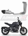 impianto di scarico completo con silenziatore DOMINATOR Full System titanio HP8 adatto alla moto Triumph Trident 660 2021 - 2024
