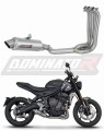 impianto di scarico completo con silenziatore DOMINATOR Full System GPF adatto alla moto Triumph Trident 660 2021 - 2024