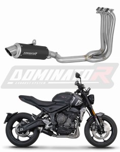 Triumph Trident 660 2021 - 2024 Impianto di scarico Collettori Marmitta Silenziatore GPF NERO + dB killer